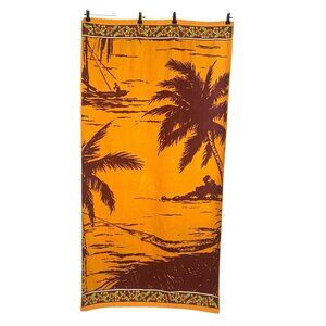 Vintage Beach Towel Tropical Large Terrycloth Vacation Cotton Pool Palm Tree